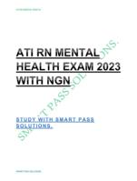 ATI RN MENTAL HEALTH EXAM 2024 WITH NGN.