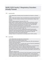 NURS 5335 Family 2 Respiratory Disorders Already Passed