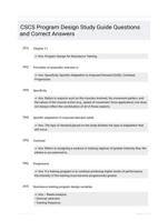 CSCS Program Design Study Guide Questions and Correct Answers