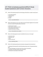 ATI TEAS smartprep questionsWhich Study Guide Questions and Correct Answers