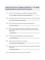 Gold Coast End of chapter Questions 1-19 Study Guide Questions and Correct Answers