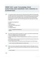 NRNP 6541 week 3 knowledge check QUESTIONS AND ANSWERS 100% VERIFIED A+ GUARANTEED