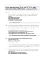 Some questions geri final QUESTIONS AND ANSWERS 100% VERIFIED A+ GUARANTEED