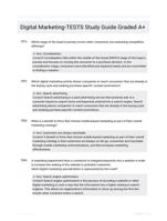 Digital Marketing-TESTS Study Guide Graded A+