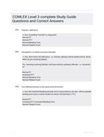 COMLEX Level 3 complete Study Guide Questions and Correct Answers