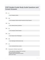 EVIP Student Guide Study Guide Questions and Correct Answers