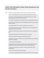 Publix Deli Sanitation Study Guide Questions and Correct Answers