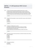 EMTKC - 31 |28 Questions| With Correct Answers.