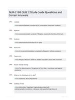 NUR-2180 QUIZ 2 Study Guide Questions and Correct Answers