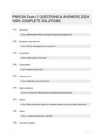 PNR204 Exam 2 QUESTIONS &  ANSWERS 2024 100% COMPLETE  SOLUTIONS