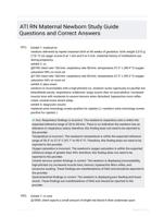 ATI RN Maternal Newborn Study Guide Questions and Correct Answers