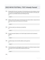 2022 NFHS FOOTBALL TEST Already Passed