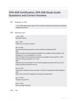 EPA 608 Certification, EPA 608 Study Guide Questions and Correct Answers