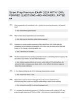 Street Prep Premium EXAM 2024 WITH 100% VERIFIED QUESTIONS AND ANSWERS | RATED A+