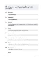 ATI- Anatomy and Physiology  Study Guide Graded A+