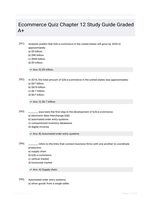 Ecommerce Quiz Chapter 12 Study Guide Graded A+