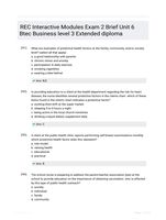 REC Interactive Modules Exam 2 Brief Unit 6 Btec Business level 3 Extended diploma