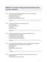 PMG201 Course 3 Study Guide Questions and Correct Answers