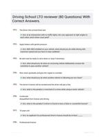 Driving School LTO reviewer |80 Questions| With Correct Answers.