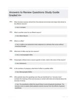 Answers to Review Questions Study Guide Graded A+