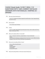 CAOHC Study Guide 12/2017 2024 | 115 QUESTIONS WITH 100% CORRECT DETAILED ANSWERS WITH RATIONALES | VERIFIED |A+ GRADED