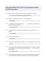 fdny g60 PRACTICE TEST |53 Questions| With Correct Answers.