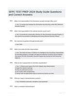 SFPC TEST PREP 2024 Study Guide Questions and Correct Answers