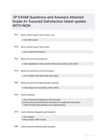 3P EXAM Questions and Answers Attained Grade A+ Assured Satisfaction latest  update WITH NGN