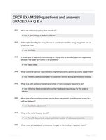 CRCR EXAM 389 questions and answers GRADED A+ Q & A