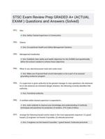 STSC Exam Review  Prep GRADED A+ (ACTUAL EXAM ) Questions and Answers (Solved)