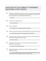 ASTR 205 Final  166 CORRECTLY ANSWERED QUESTIONS LATEST UPDATE