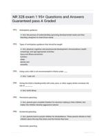 NR 328 exam 1 95+ Questions and Answers Guaranteed pass A Graded