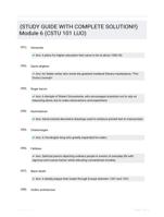 (STUDY GUIDE WITH COMPLETE SOLUTION!!) Module 6 (CSTU 101 LUO)