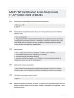 AANP FNP Certification Exam Study Guide STUDY GUIDE 2024 UPDATES