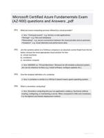 Microsoft Certified Azure Fundamentals Exam (AZ-900) questions and Answers _pdf