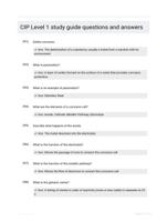 CIP Level 1 study guide questions and answers