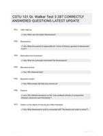 CSTU 101 Dr. Walker Test 3 287 CORRECTLY ANSWERED QUESTIONS LATEST UPDATE