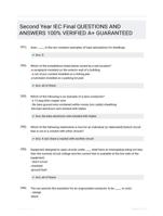 Second Year IEC Final QUESTIONS AND ANSWERS 100% VERIFIED A+ GUARANTEED