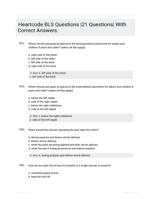 Heartcode BLS Questions |21 Questions| With Correct Answers.