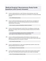 Medical-Surgical: Neurosensory Study Guide Questions and Correct Answers