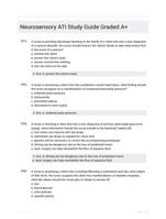 Neurosensory ATI Study Guide Graded A+