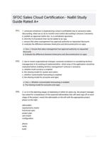 SFDC Sales Cloud Certification - NaBil Study Guide Rated A+