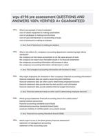 wgu d196 pre assessment QUESTIONS AND ANSWERS 100% VERIFIED A+ GUARANTEED