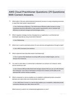 AWS Cloud Practitioner Questions |29 Questions| With Correct Answers.