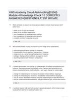 AWS Academy Cloud Architecting [2606] - Module 4 Knowledge Check 10 CORRECTLY ANSWERED QUESTIONS LATEST UPDATE