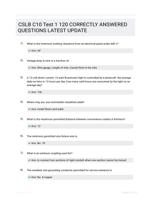 CSLB C10 Test 1 120 CORRECTLY ANSWERED QUESTIONS LATEST UPDATE