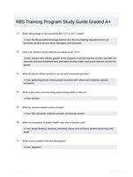 RBS Training Program Study Guide Graded A+