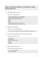 Basic Corrections Officer: Certification Study Guide 2024 Pdf