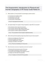 Pre-Assessment: Introduction to Physical and Human Geography D199 Study Guide Rated A+