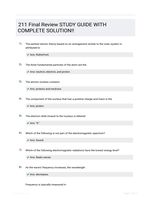 211 Final Review Study Guide Questions and Correct Answers